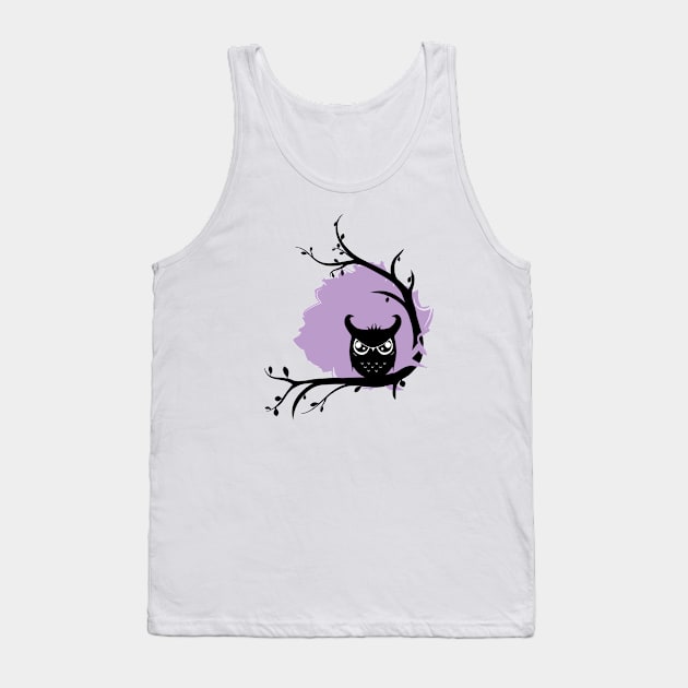 Cartoon cute owl Tank Top by klara_art